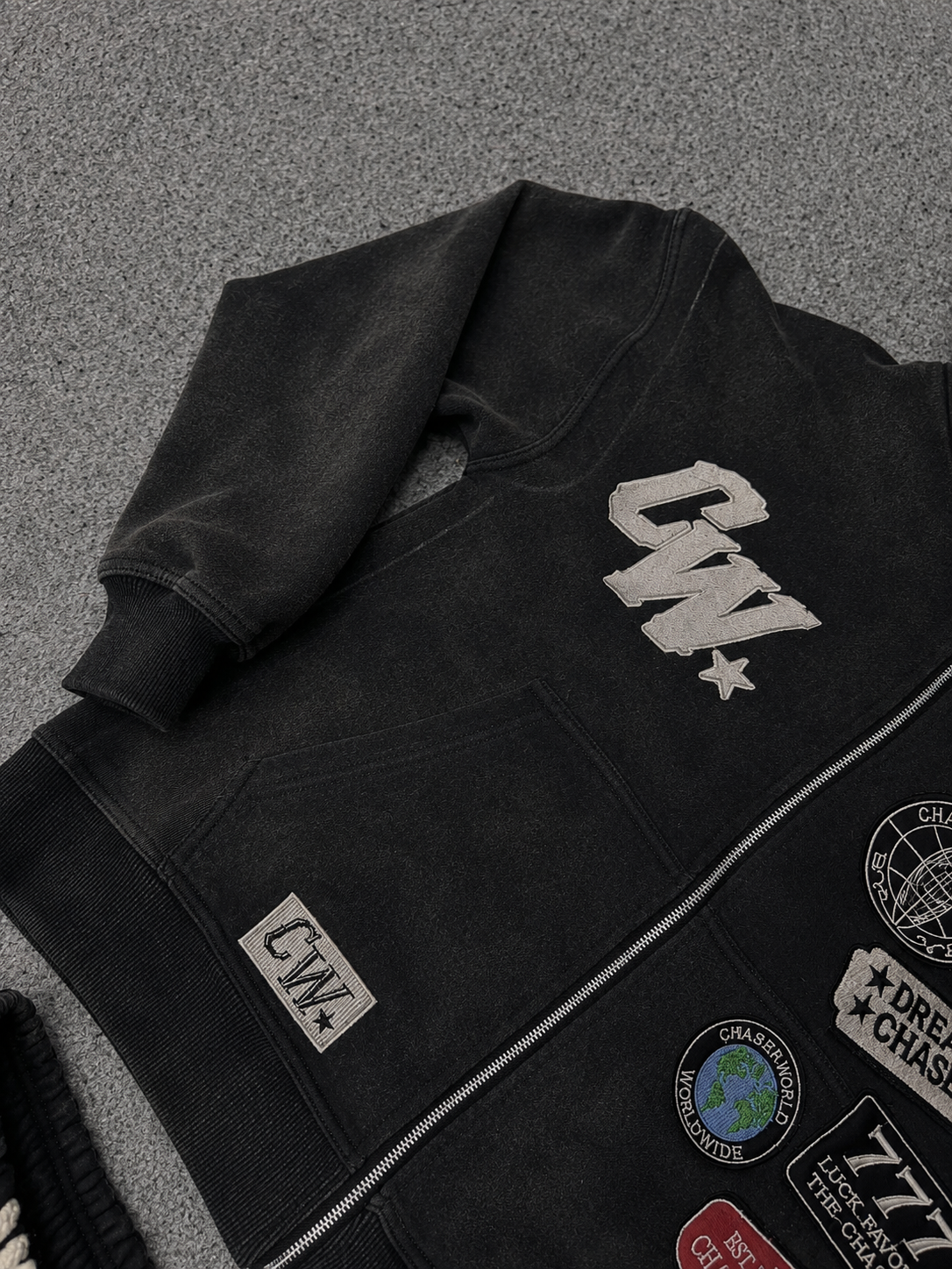 CW Black Vintage Patched Set