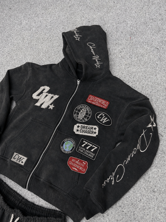 CW Black Vintage Patched Set
